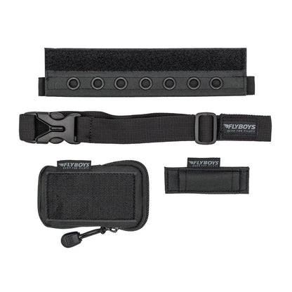 FlyBoys Reversible Kneeboard system with eyelet strip and accessories