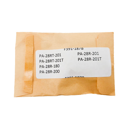 MDI Aerovalve F391-187B Brass Fuel Drain Valve – Back View Showing Threading