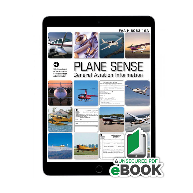 FAA Plane Sense FAA-H-8083-19A PDF eBook covering aircraft ownership, operation, and maintenance basics