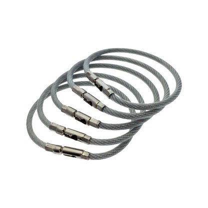 FlyBoys braided stainless steel checklist rings with secure locking connectors