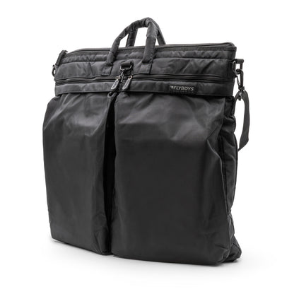 FlyBoys FODefender Jumbo Helmet Bag in black with oversized storage compartments