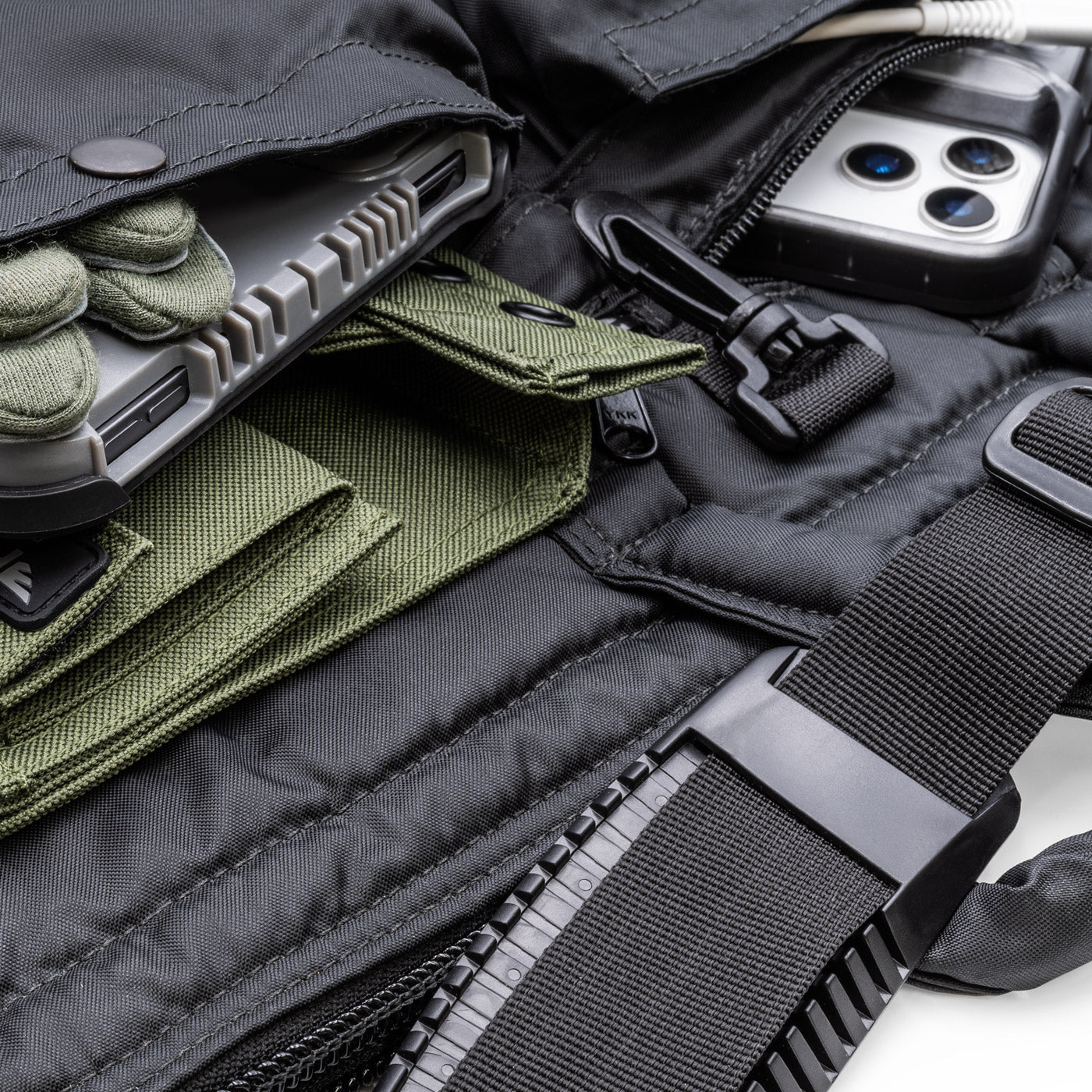 FlyBoys FODefender Jumbo Helmet Bag exterior storage pockets and durable construction