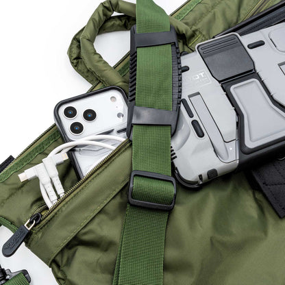 FlyBoys FODefender Jumbo Helmet Bag shoulder strap with padded comfort pad