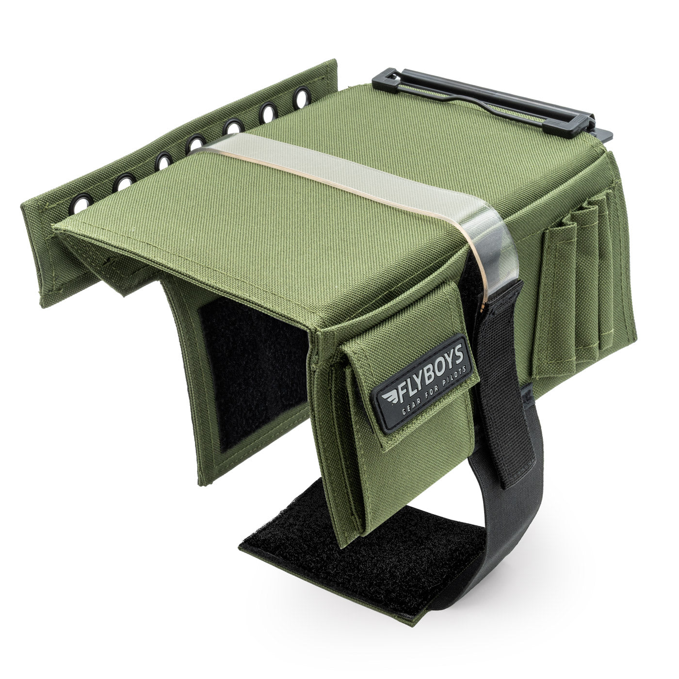 FlyBoys Classic Pilot Kneeboard with Clipboard in olive green