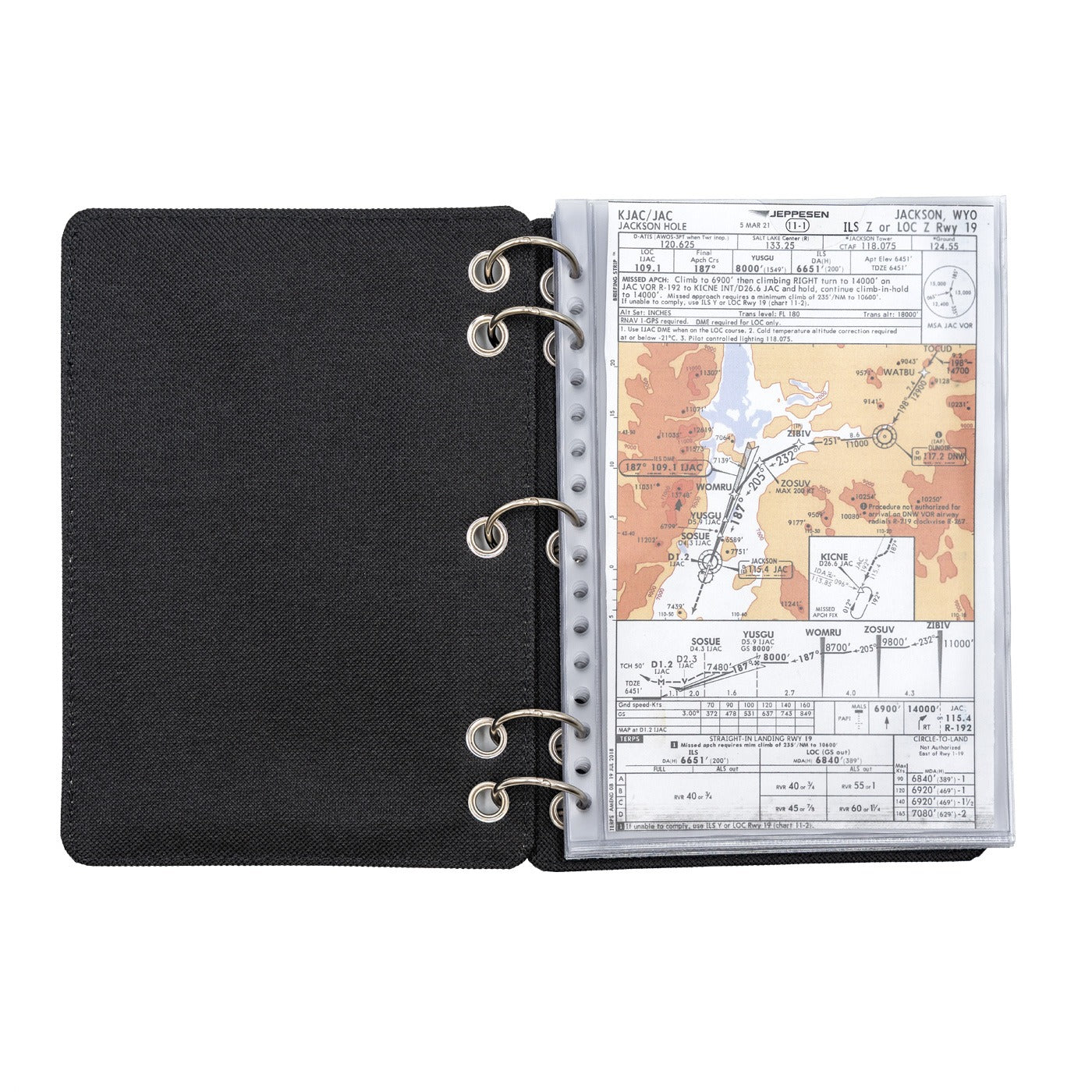 FlyBoys 5 x 8 pilot checklist cover holding aviation checklist pages in cockpit organizer