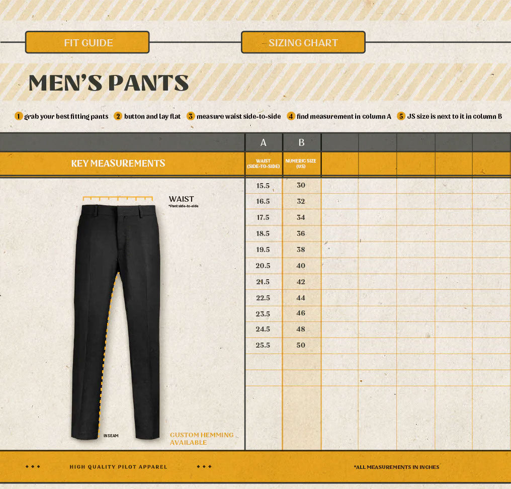 JetSeam Men's Gen2 Pilot Uniform Pants – Pilots HQ