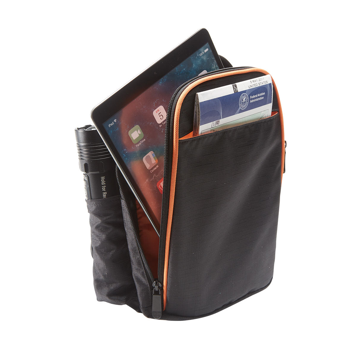 Flight Outfitters Lift Mini 2.0 pilot flight bag front organizer pocket