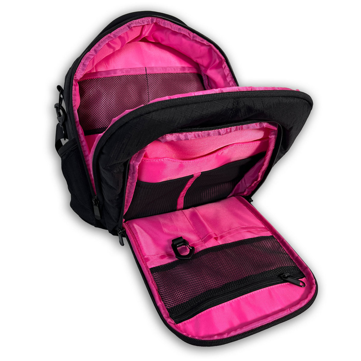 Flight Outfitters Pink Lift 2.0 flight bag open organizer pockets for pilot gear