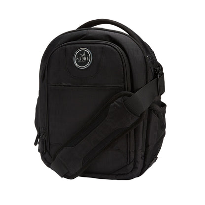 Flight Outfitters Lift Flight Bag 2.0 Pro - all-black, uniform-compliant pilot bag with rugged design and organized storage.