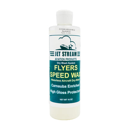 Flyers Speed-Wax Waterless Aircraft Dry Wash Pint Bottle Front View