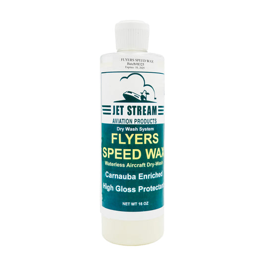 Flyers Speed-Wax Waterless Aircraft Dry Wash Pint Bottle Front View