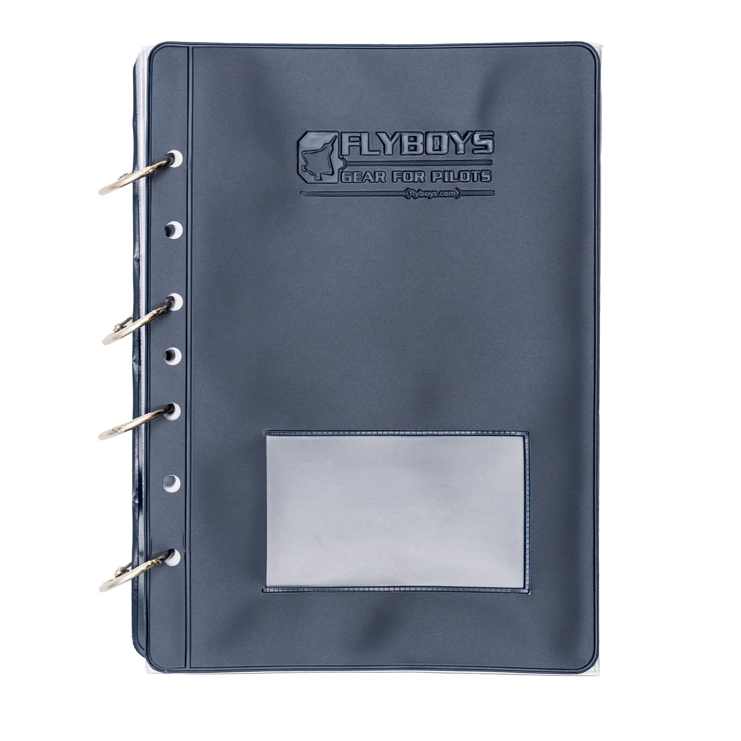 FlyBoys Jeppesen Checklist Book 5.5 x 8.5 pilot checklist binder for charts and flight documents front view