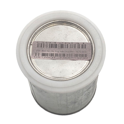 Top view of AVP black non-slip wing walk compound quart can showing sealed metal lid, product identification label, and barcodes.