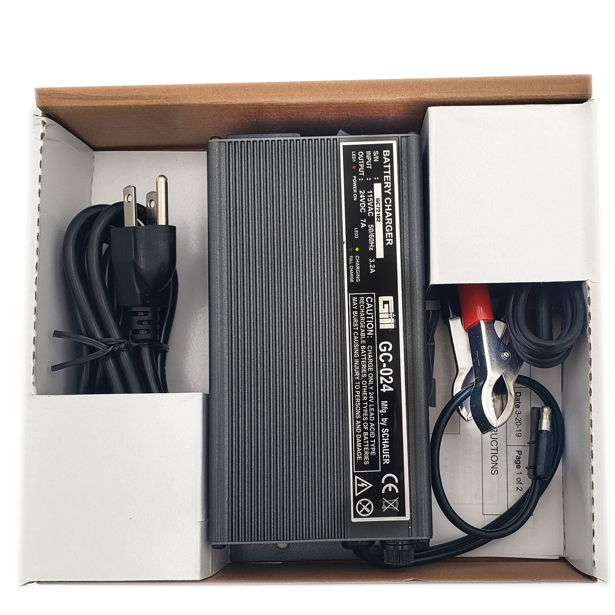 Gill - Aircraft Battery Charger, 24v | GC-024 – Pilots HQ LLC.