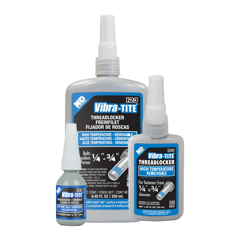 Vibra-Tite - 123 Medium Strength High Temp Threadlocker, Family