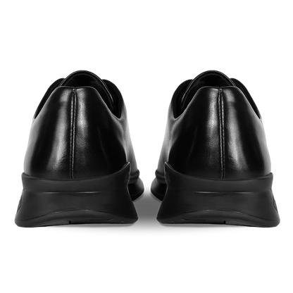Amberjack Whole Cut Hybrid Obsidian black pilot oxford, left side view, single-piece whole-cut leather | Back