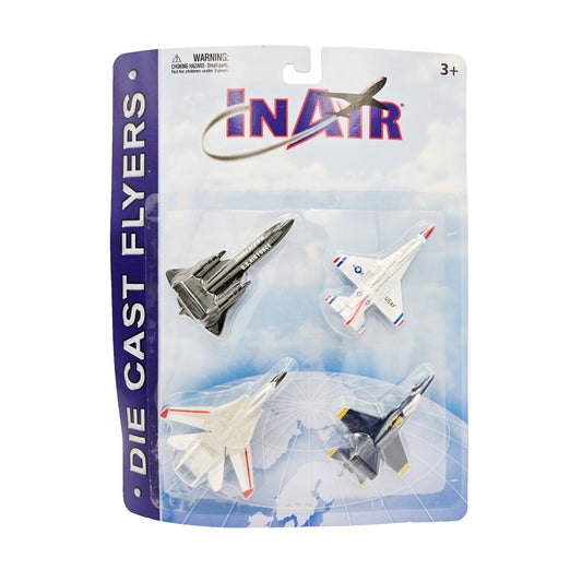 WowToyz In Air Modern Jets 4-Piece Set – Front View in Packaging
