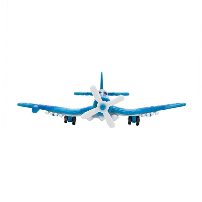 WowToyz F4U Corsair Blue – Nose Front View