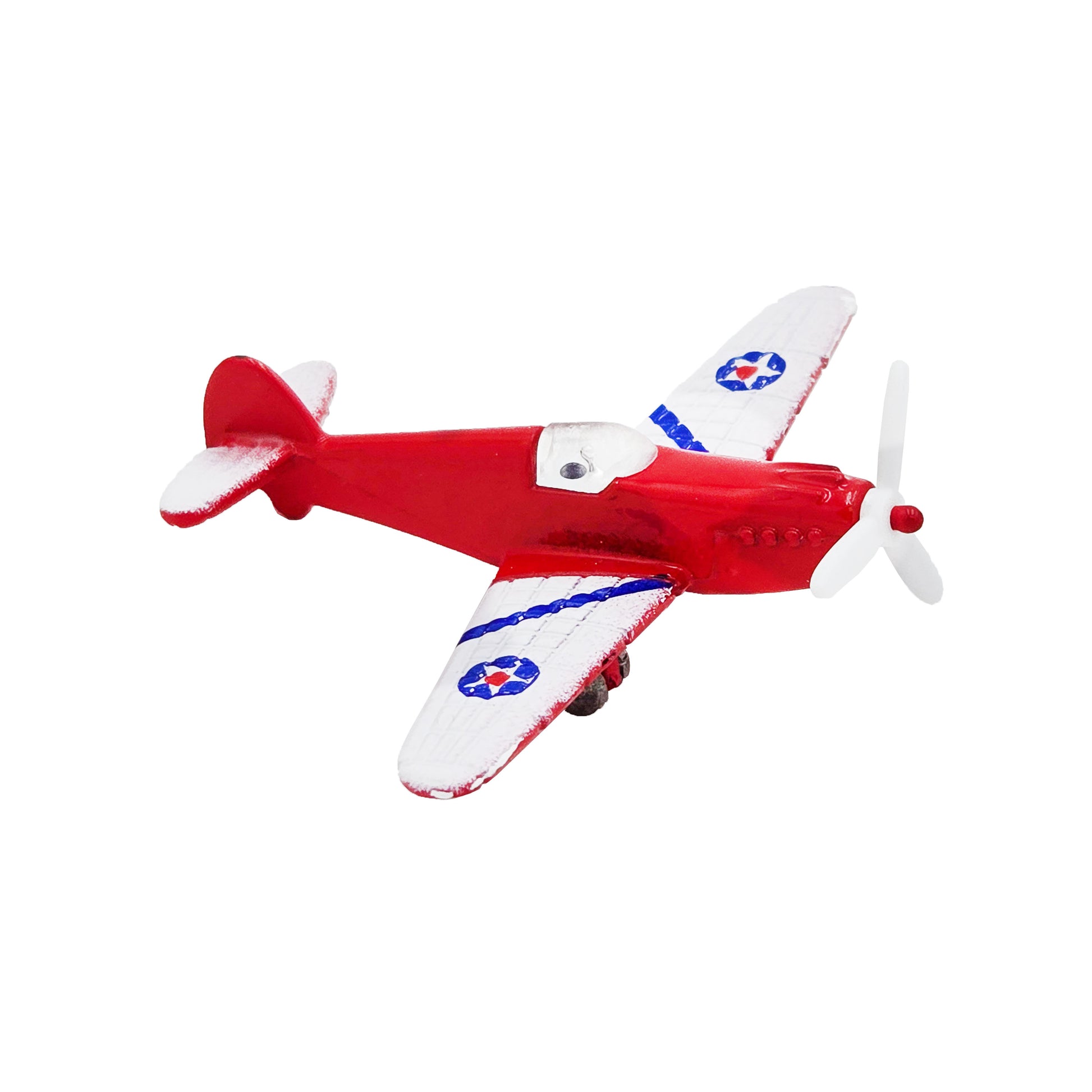 WowToyz Classic Mini Props Messerschmitt Bf 109 Red – Angled Right View