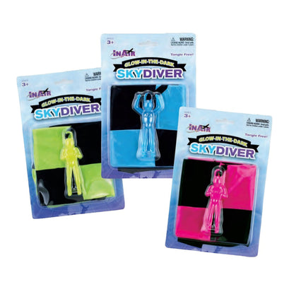 WowToyz® - In Air® Glow-in-the-Dark Skydiver with Parachute, packed