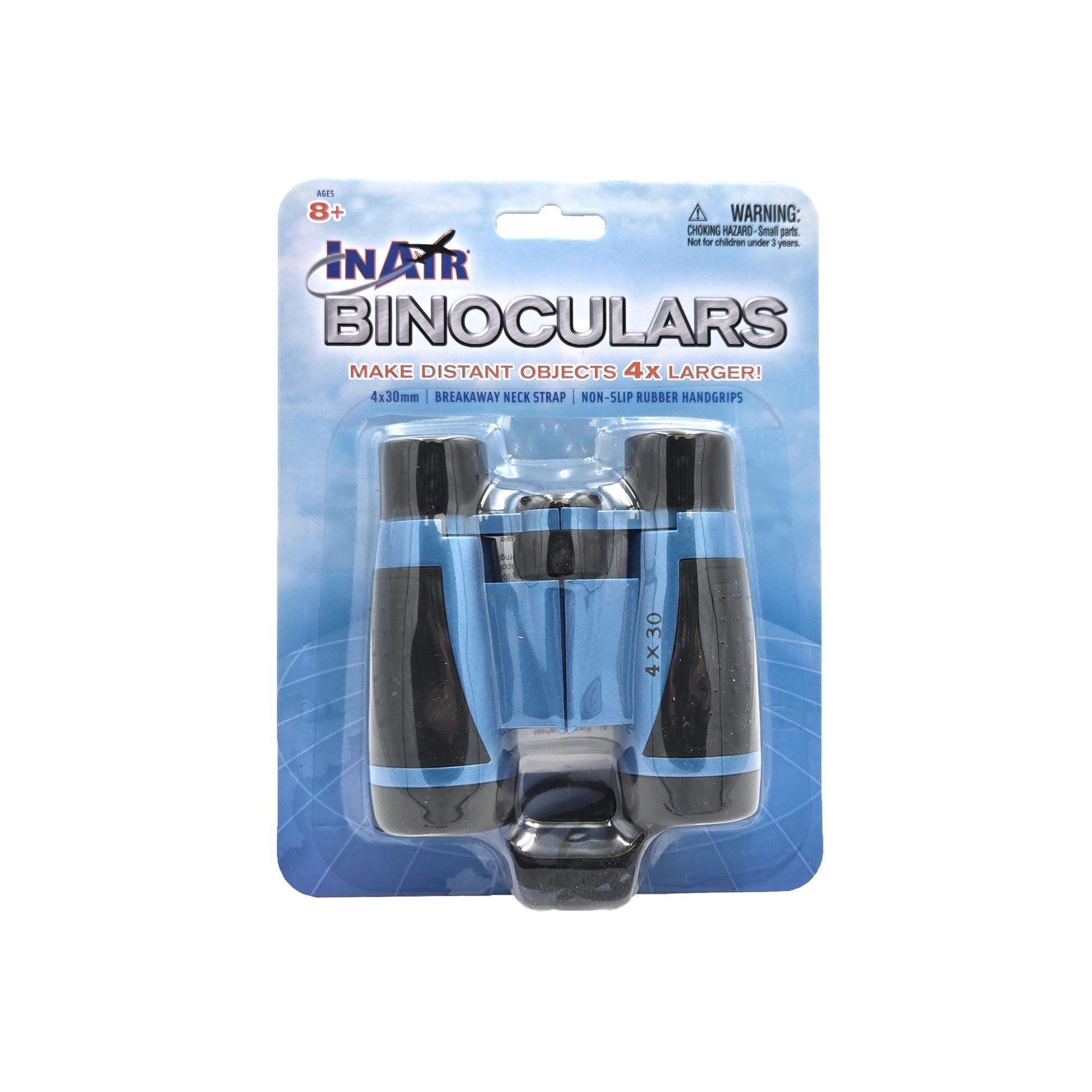WowToyz® InAir® Airshow Binoculars front view in packaging - compact binoculars for airshow and aviation enthusiasts