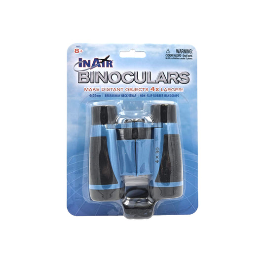 WowToyz® InAir® Airshow Binoculars front view in packaging - compact binoculars for airshow and aviation enthusiasts