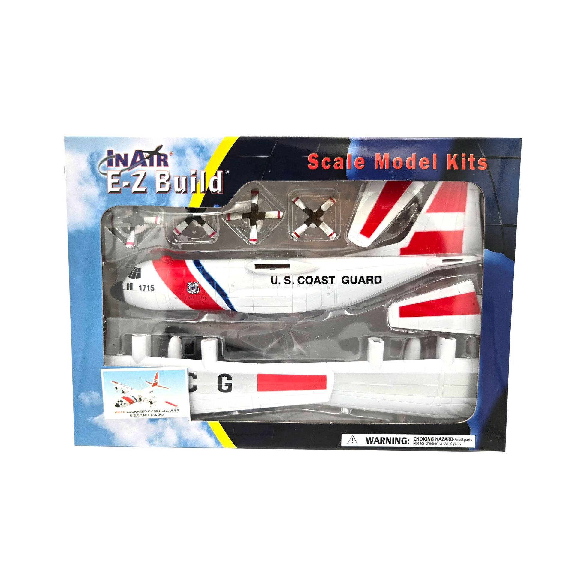 WowToyz E-Z Build C-130 Hercules U.S. Coast Guard Model Kit – Front Packaging
