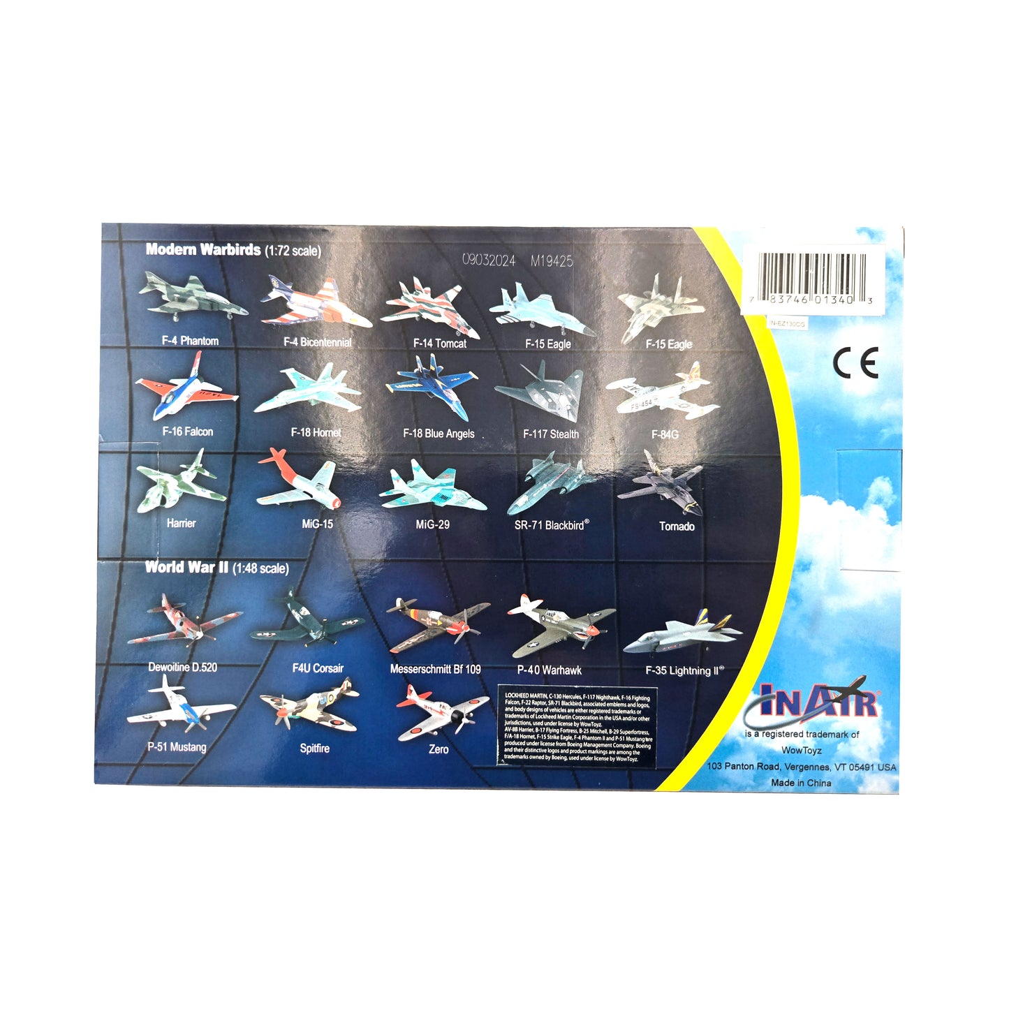 WowToyz E-Z Build C-130 Hercules U.S. Coast Guard Model Kit – Back Packaging