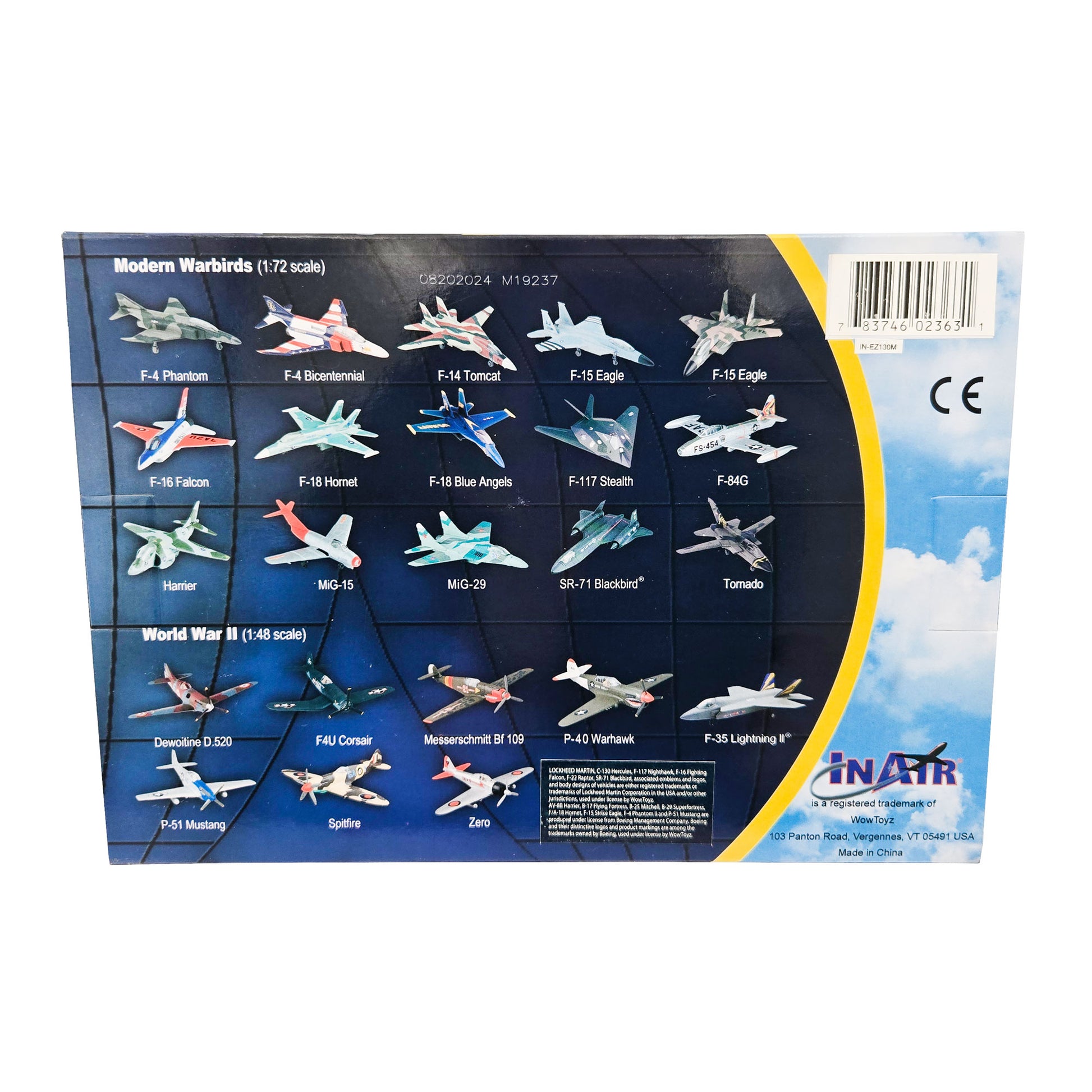 WowToyz E-Z Build C-130 Hercules Model – Back View with Assembly Instructions