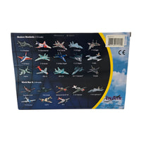 WowToyz® E-Z Build™ F-15 Eagle® 1:72 scale model back view with product details - collectible military aircraft model