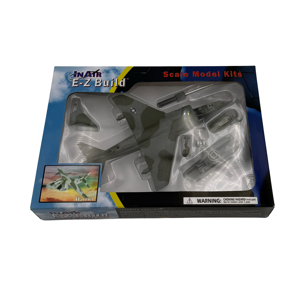 WowToyz® - E-Z Build™ AV-8B Harrier® 1:72 Scale Model, boxed top view
