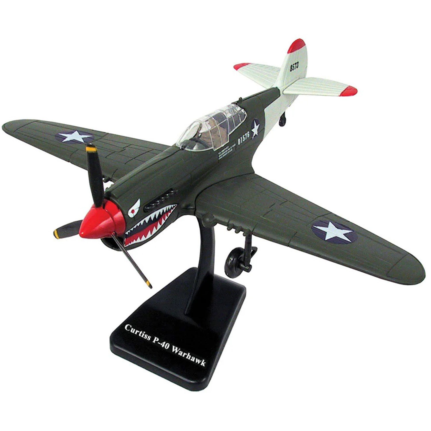 WowToyz E-Z Build P-40 Warhawk Model Kit – Fully Assembled Display Aircraft