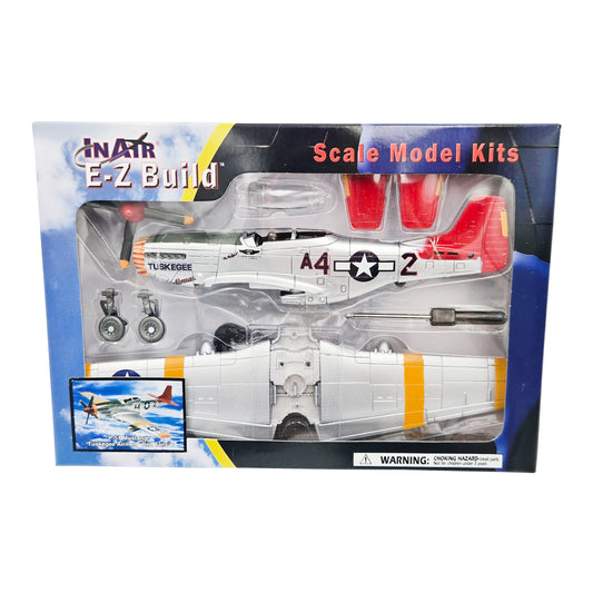 WowToyz E-Z Build P-51 Mustang Tuskegee Airmen Model Kit – Front View in Packaging