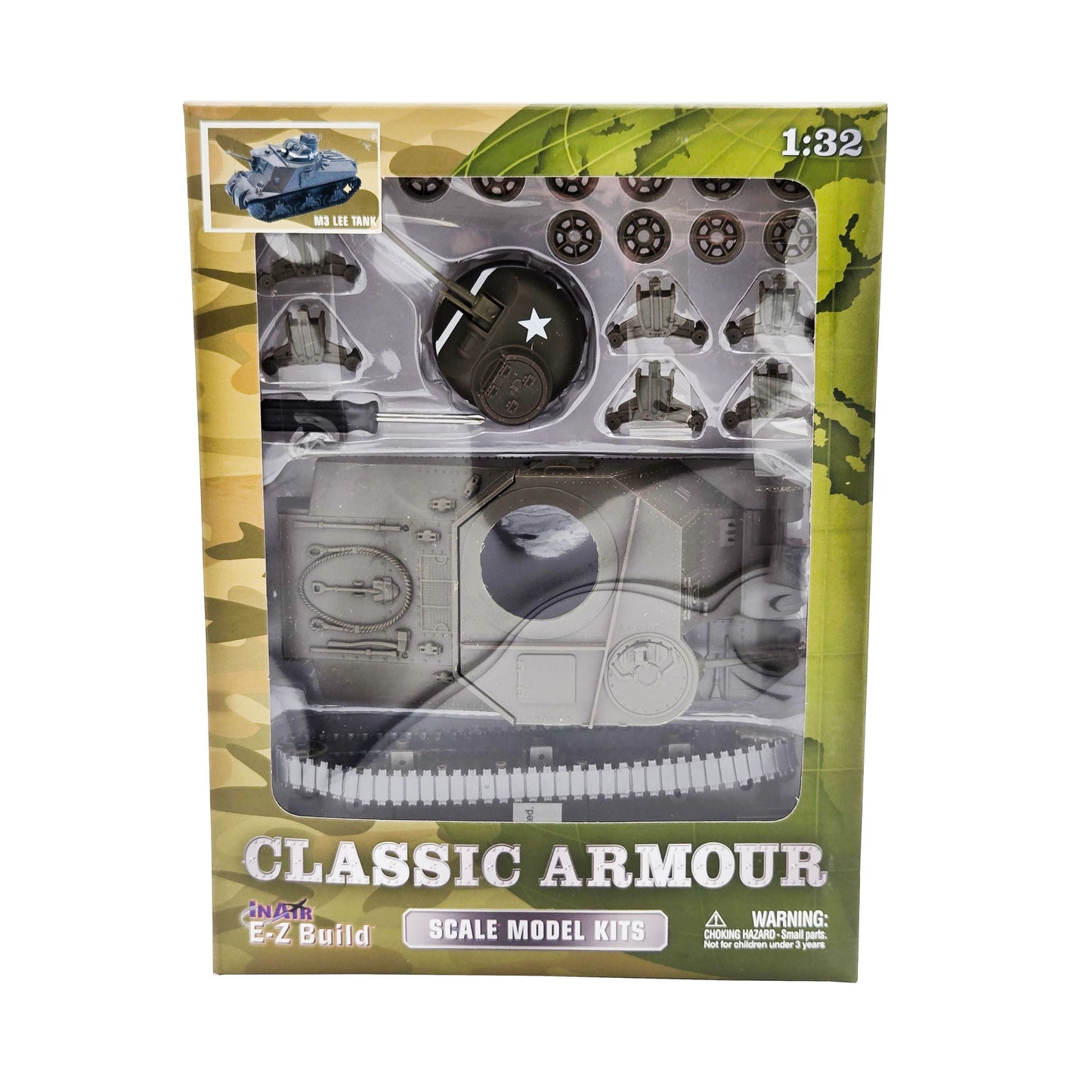 WowToyz E-Z Build M3 Lee Tank Model Kit – Front View in Packaging