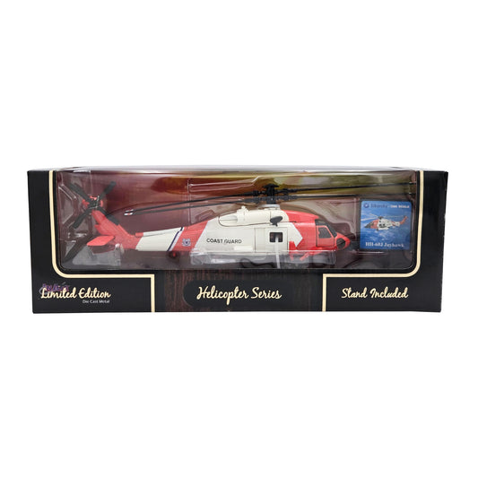 WowToyz In Air HH-60J Jayhawk Coast Guard Helicopter – Front View in Packaging