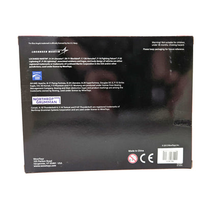 WowToyz In Air Legends of Flight P-51 Mustang Tuskegee Airmen – Back Packaging with Details