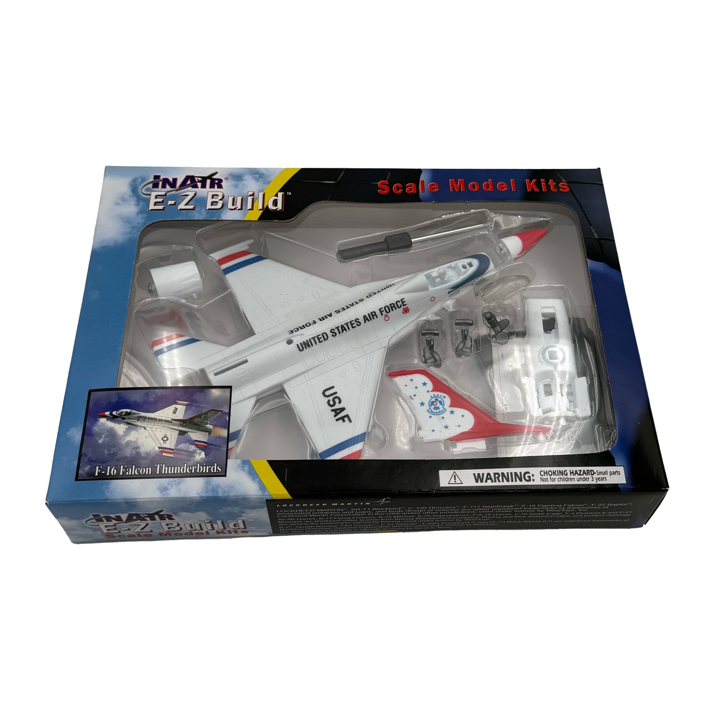 WowToyz - E-Z Build™ F-16 Fighting Falcon® Thunderbirds Aircraft Model, boxed