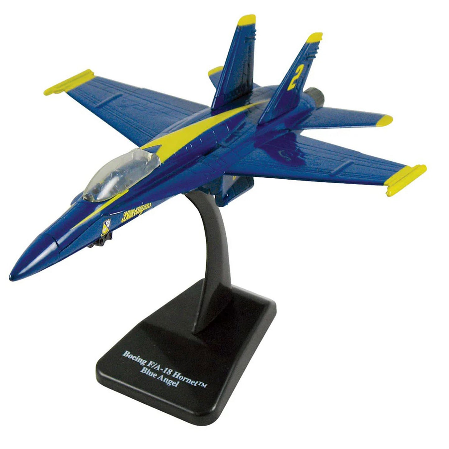 WowToyz E-Z Build F/A-18 Hornet Blue Angels Model – Fully Assembled Display