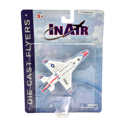 WowToyz In Air F-16 Fighting Falcon Thunderbirds Die Cast Flyer – Front Packaging