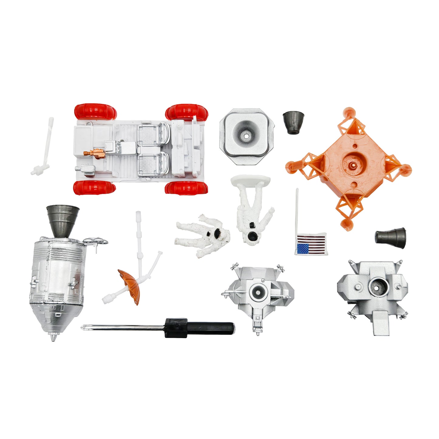 WowToyz In Air E-Z Build Lunar Lander with Moon Rover Model Kit – Assembled Model