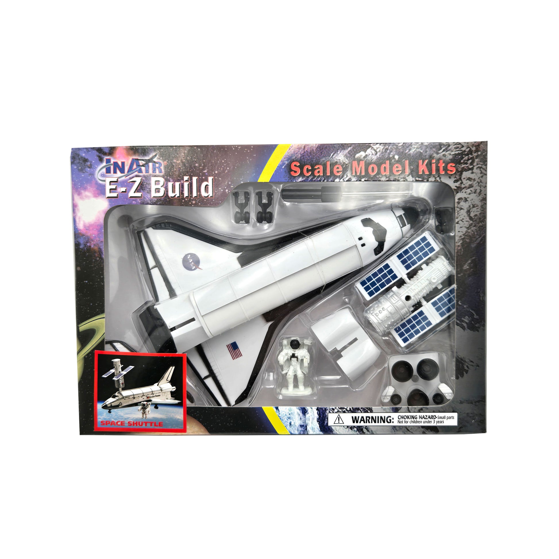 WowToyz E-Z Build Space Shuttle Model Kit – Front View in Packaging