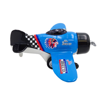 WowToyz Classic Wing Airplane – Right Side View of Blue Plane