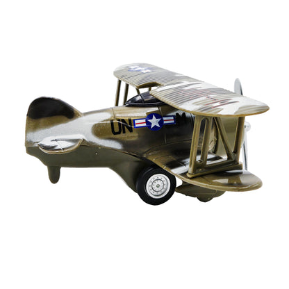WowToyz Classic Wing Airplane – Right Side View of Green Plane