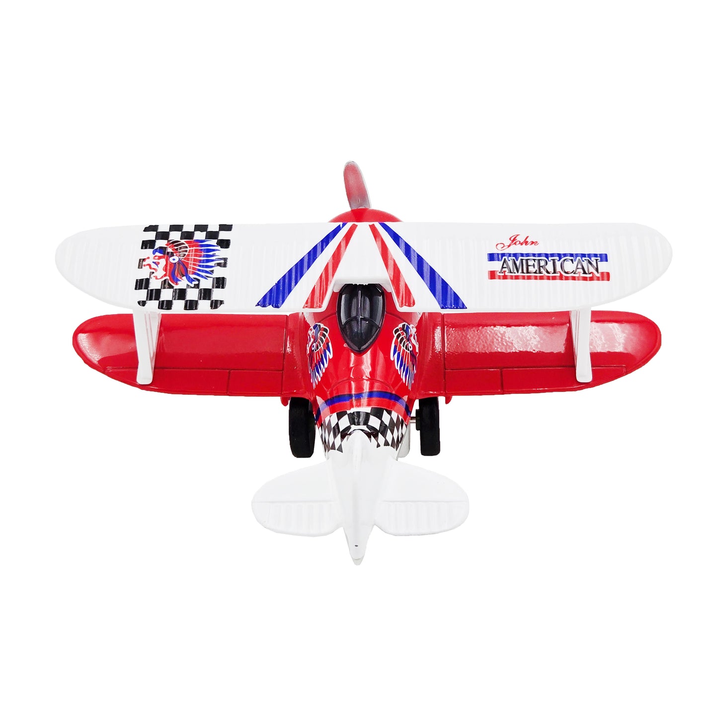 WowToyz Classic Wing Airplane – Rear View of Red Plane