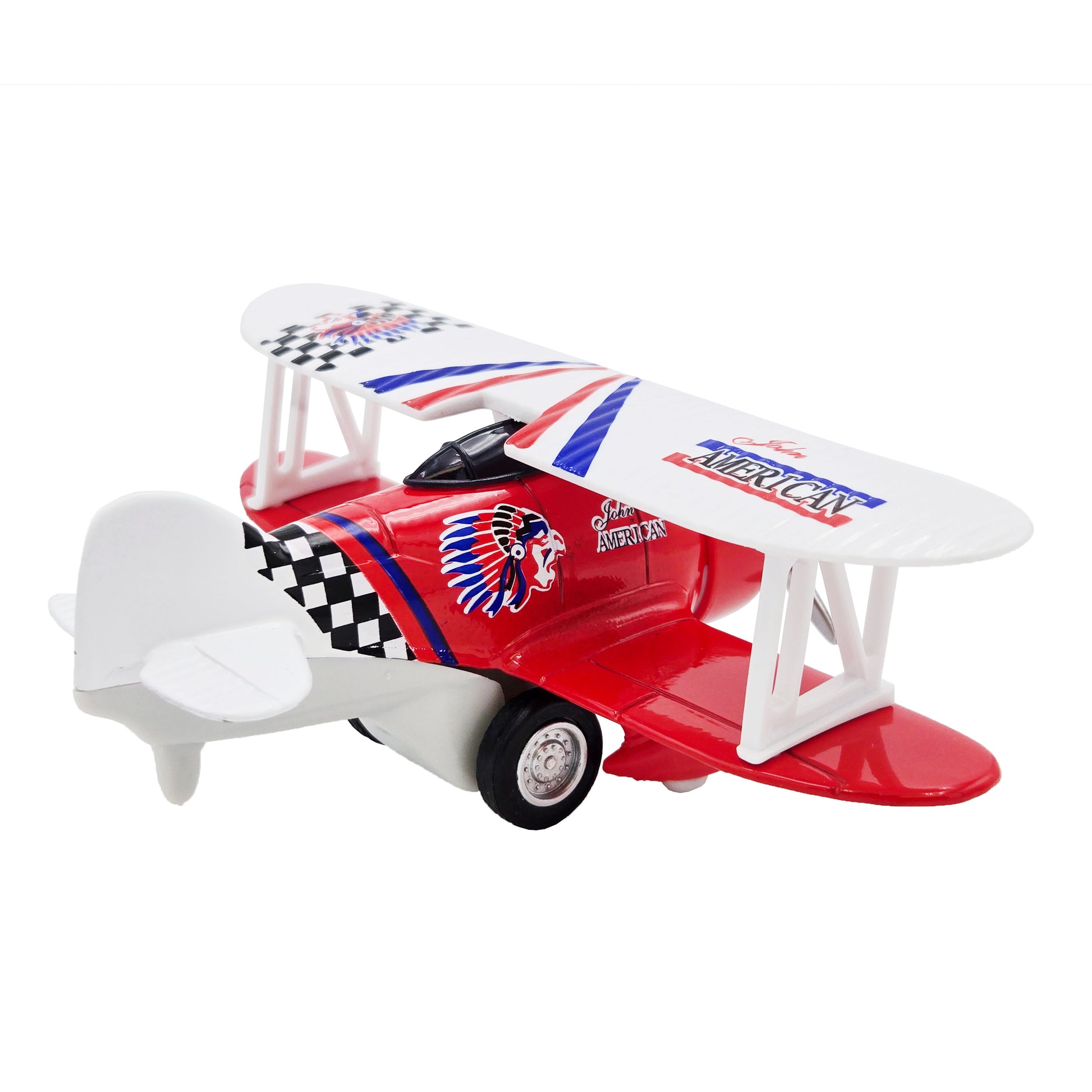 WowToyz Classic Wing Airplane – Right Side View of Red Plane