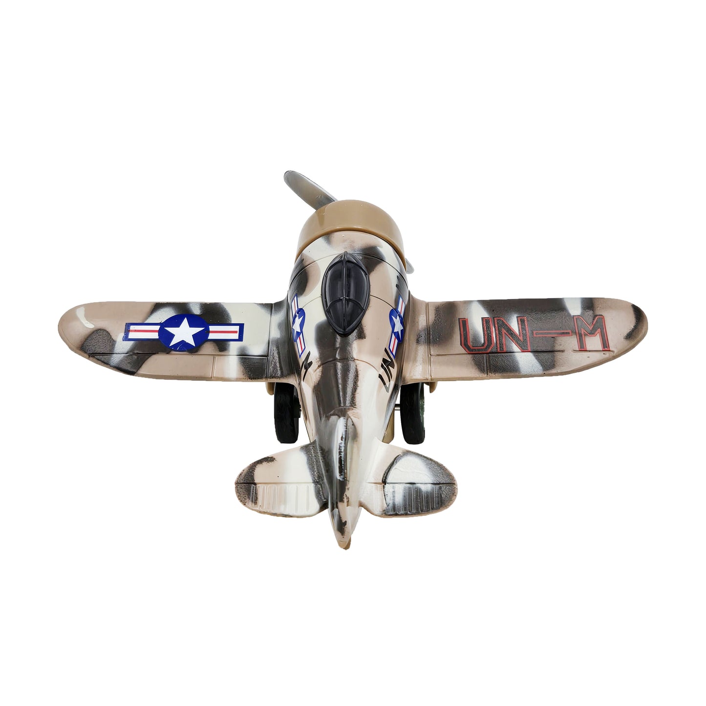 WowToyz Classic Wing Airplane – Rear View of Tan Plane