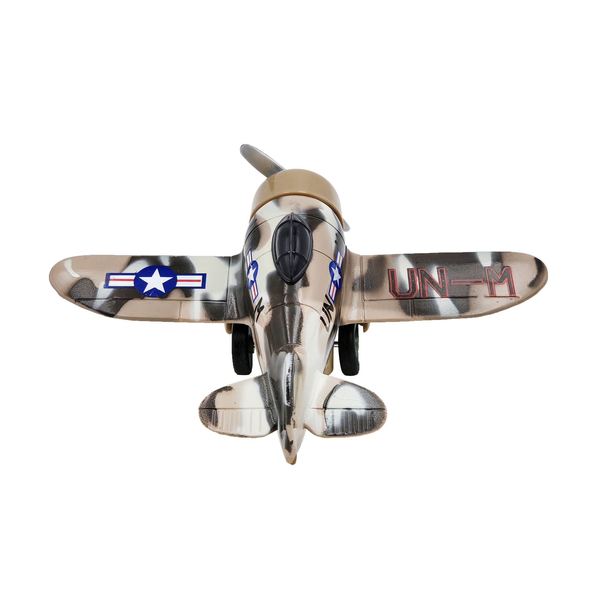 WowToyz Classic Wing Airplane – Rear View of Tan Plane
