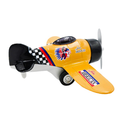 WowToyz Classic Wing Airplane – Right Side View of Yellow Plane