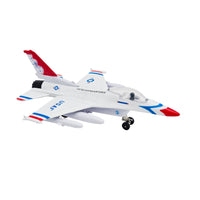 WowToyz F-16 Thunderbirds Pullback Jet – Angled Right Side View