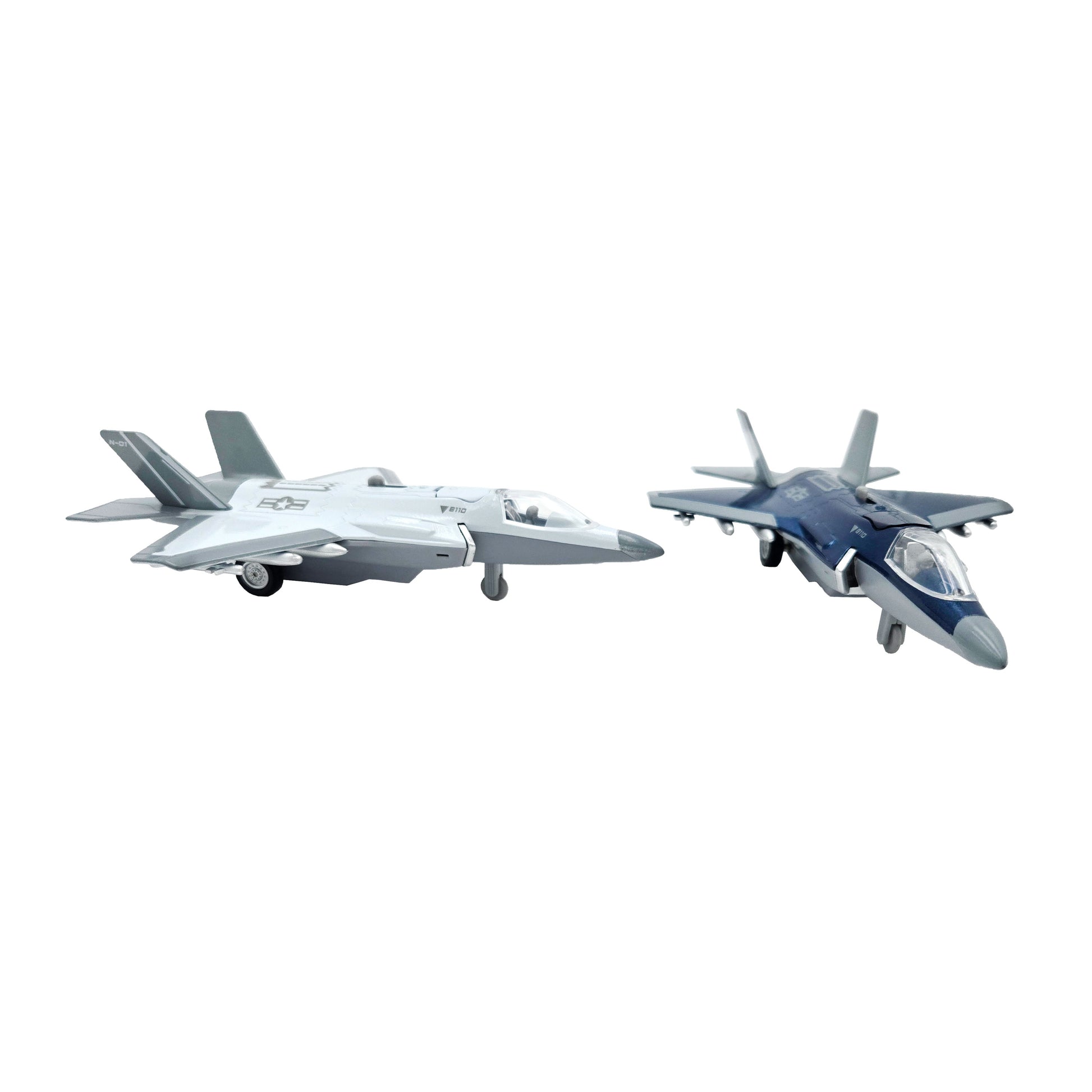 WowToyz F-35 Lightning II Pullback Jet – Slightly Misaligned Underside View Displaying Wheels and Detailing